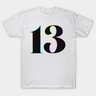 Pastel Tie Dye Holographic 13 - black T-Shirt